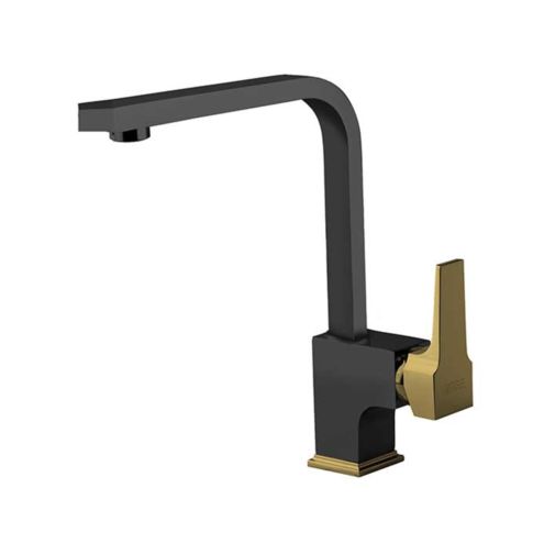 Newarc Aqua Siyah Altın Eviye Bataryası