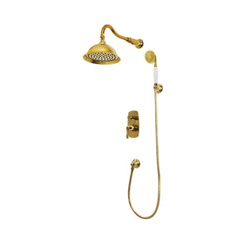 Newarc Golden El Duşlu Ankastre Altın Banyo Seti