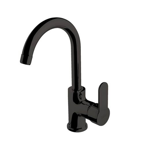 Newarc Domino Siyah Dönerli Lavabo Bataryası