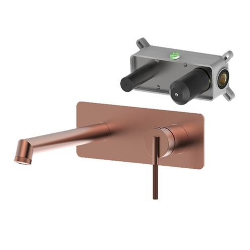 Newarc Opera Mat Bakır Ankastre Lavabo Bataryası