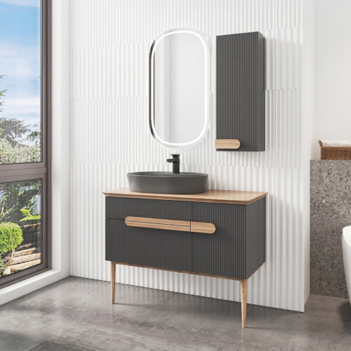 Denko Essen 105 cm Lake Banyo Dolabı