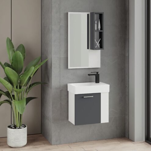 Denko Step 50 cm Dar Banyo Dolabı