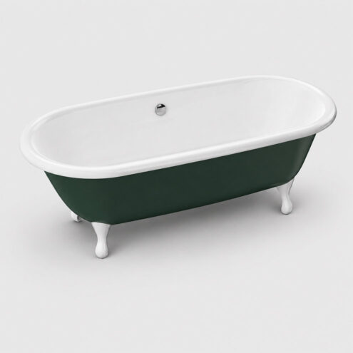 VitrA Dream 180×85 cm yeşil bağımsız ayaklı küvet