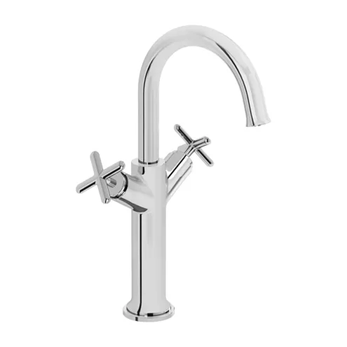 VitrA Origin Classic krom çift kumandalı çanak lavabo bataryası