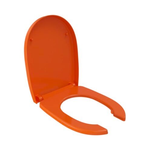 Bocchi Care&Comfort Parlak Turuncu Önü Açık Klozet Kapağı