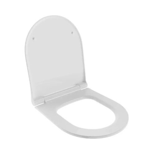 Bocchi Pure Slim Parlak Beyaz Yavaş Kapanır Klozet Kapağı