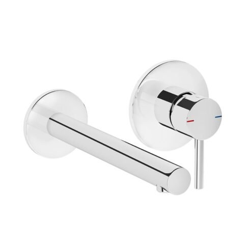 VitrA Origin Krom Çift Rozetli Ankastre Lavabo Bataryası Sıva Üstü Grubu