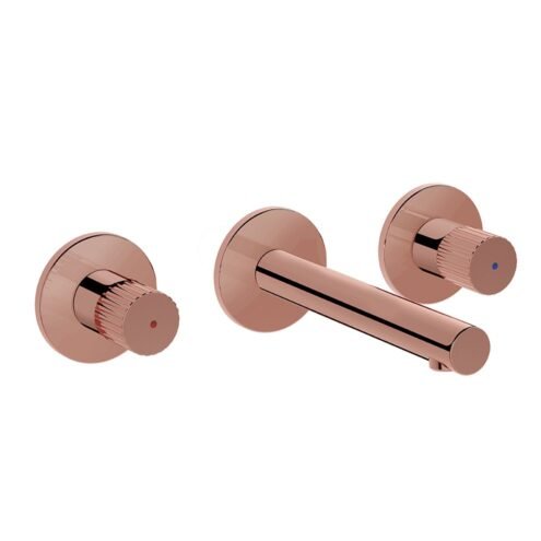 VitrA Origin Bakır Ankastre Lavabo Bataryası Sıva Üstü Grubu Üç Rozetli