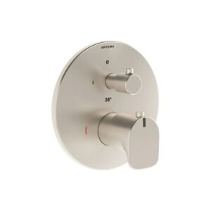 Artema X-Line Fırçalı Nikel Ankastre Termostatik Banyo Bataryası