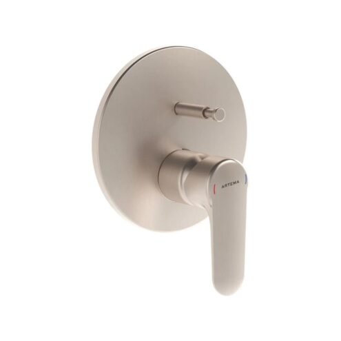 Artema Root Round Fırçalı Nikel Ankastre Banyo Bataryası