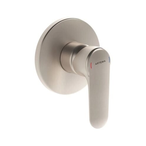Artema Root Round Fırçalı Nikel Ankastre Duş Bataryası