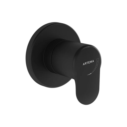 Artema Root Round Ankastre Siyah Stop Valf