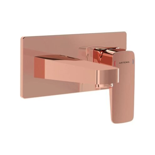 Artema Root Square Bakır Ankastre Lavabo Bataryası