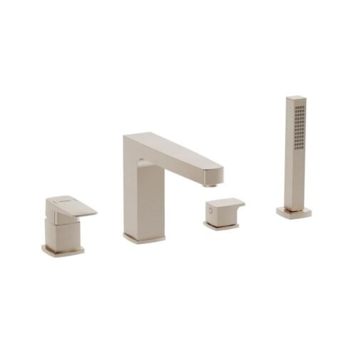 Artema Root Square Fırçalı Nikel 4 Delikli Küvet Bataryası