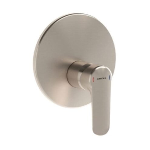 Artema Root Round Fırçalı Nikel Ankastre Duş Bataryası