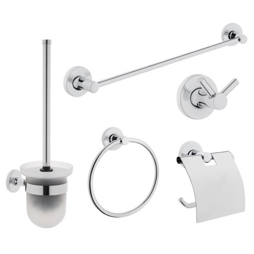 VitrA Base 100 Krom 5 Parça Aksesuar Seti