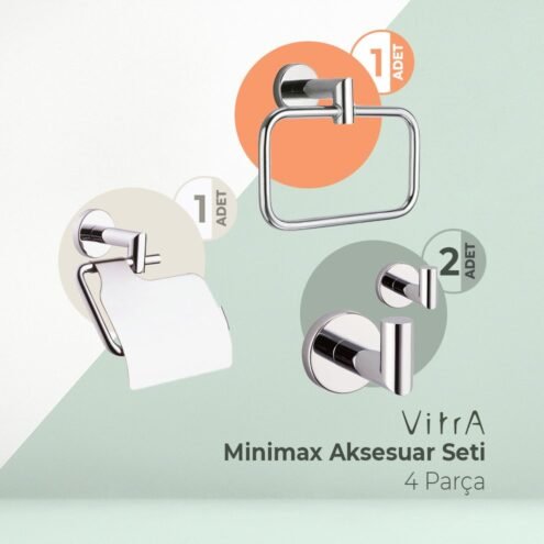 VitrA Minimax Krom Aksesuar Seti 4 Parça