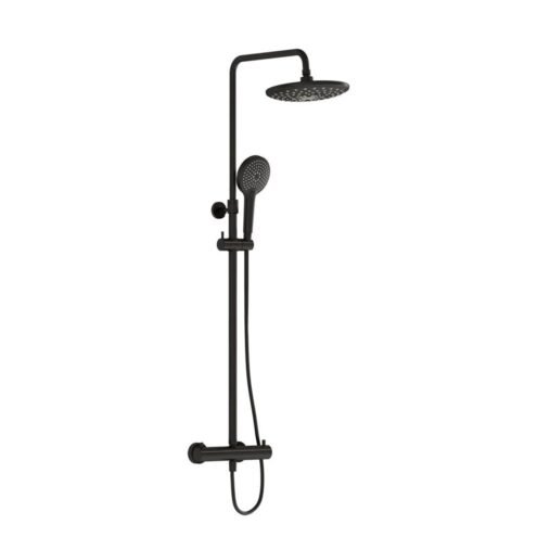 VitrA AquaHeat Bliss 240 Mat Siyah 2F Duş Sistemi