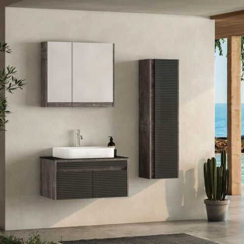 Nplus Accord 80 cm Banyo Dolabı Takımı