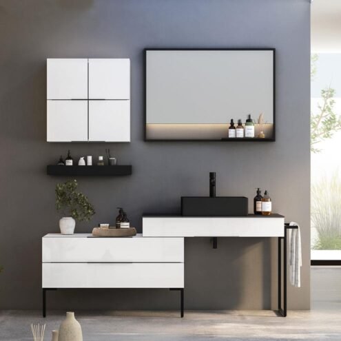 Nplus Armada 170 cm Banyo Dolabı Takımı
