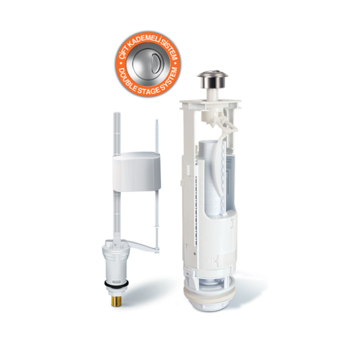 Boden 3/6 lt Çift Kademeli Rezervuar İç Takım