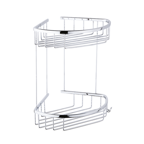 Boden Schwamm 20x20 cm İki Katlı Krom Şampuanlık