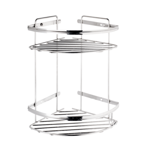 Boden Billig 19x19 cm İkili Krom Şampuanlık