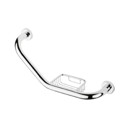 Boden Halten Krom Süngerlikli Açılı Küvet Tutamağı