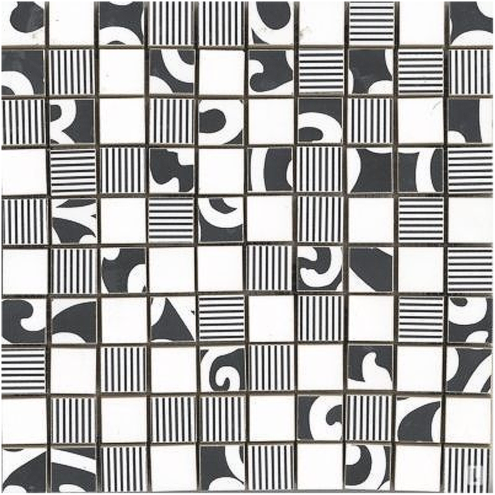 VitrA 30x30 cm Vogue Mozaik Dekorlu Beyaz Silver Karo