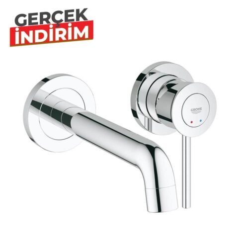 Grohe BauClassic 2 Delikli Lavabo Bataryası  İç Set Dahil
