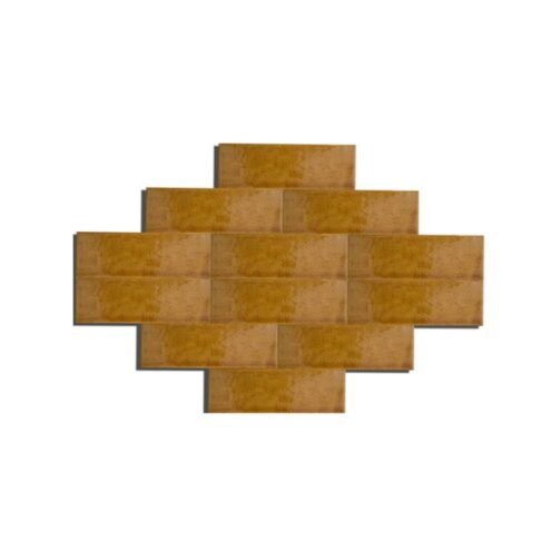 Dekozen Bambu 7x21 cm Rustik Tarçın Çatlak Sırlı El Yapımı Seramik