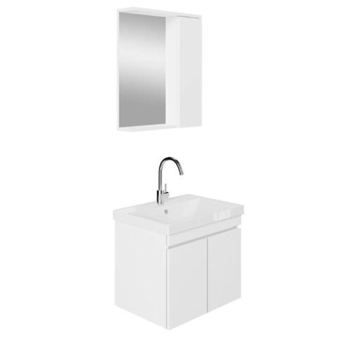 Karen Koza 60 cm Banyo Dolabı