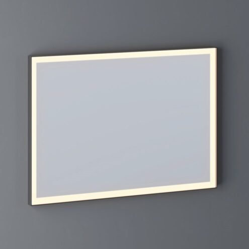 Boden 70x80 cm Dikdörtgen Ledli Siyah Metal Çerçeveli Ayna