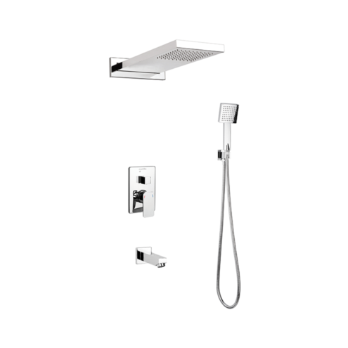 Boden Kare Tepe Duş ve El Duşlu Ankastre Duş Seti