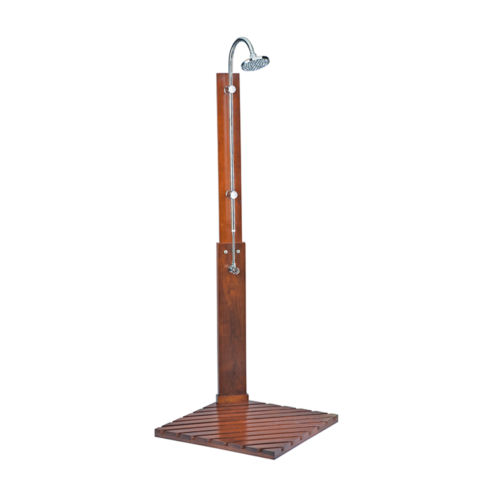 Boden Yağmur Tepe Duşlu Kare Ahşap Taban Havuz Duş Sistemi