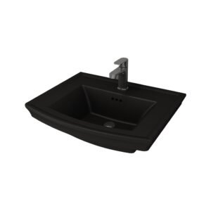 Bocchi Lavita 60 cm Armatür Delikli Mat Siyah Lavabo