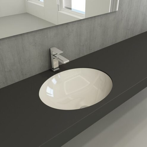 Bocchi Parma 56 cm Parlak Bisküvi Tezgah Altı Lavabo