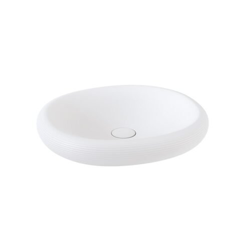 Bocchi Strata 60 cm Mat Beyaz Çanak Lavabo