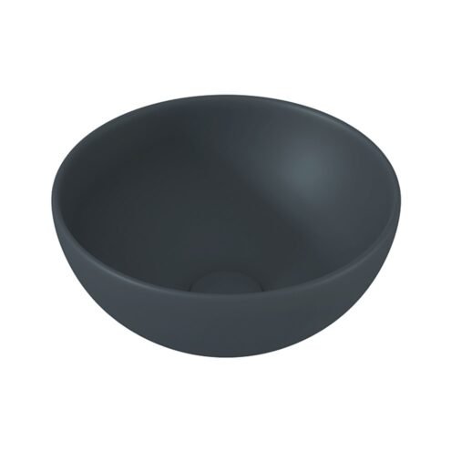 Bocchi Vessel Yuvarlak 26 cm Mat Antrasit Mini Çanak Lavabo