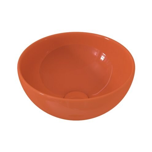 Bocchi Vessel Yuvarlak 26 cm Parlak Mandalina Sarısı Mini Çanak Lavabo