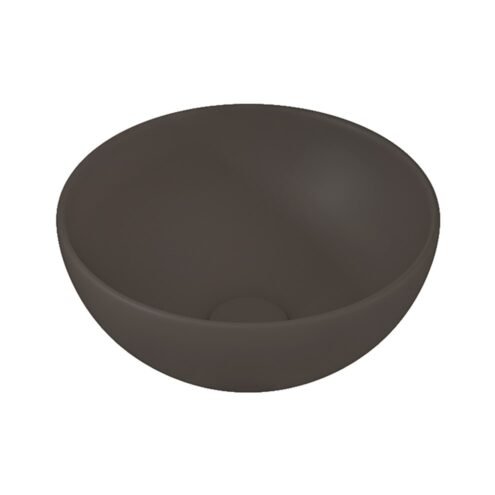 Bocchi Vessel Yuvarlak 26 cm Mat Kahverengi Mini Çanak Lavabo