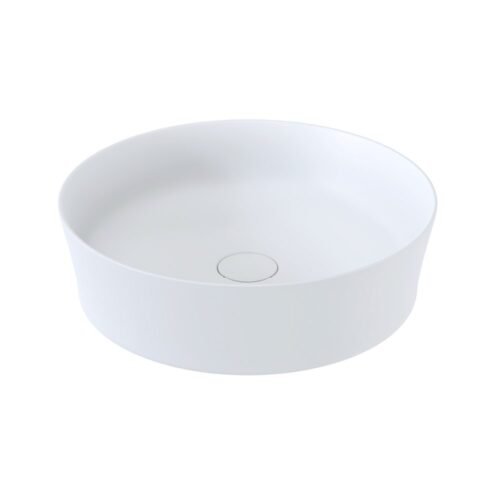 Bocchi Vessel Yuvarlak 38 cm Mat Beyaz Çanak Lavabo