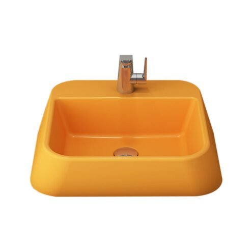 Bocchi Firenze 42 cm Parlak Mandalina Sarısı Lavabo