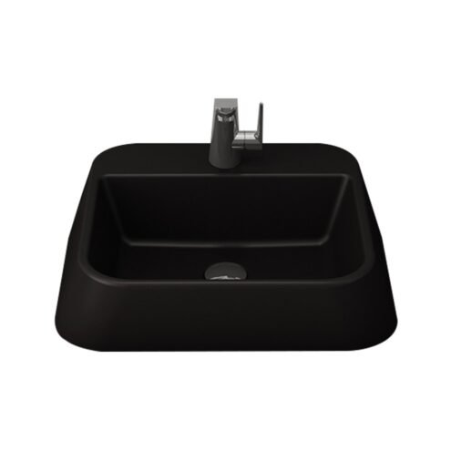 Bocchi Firenze 42 cm Mat Siyah Lavabo