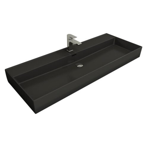 Bocchi Milano 120 cm Mat Antrasit Lavabo