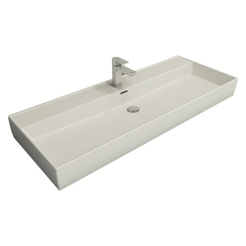 Bocchi Milano 120 cm Mat Beyaz Lavabo