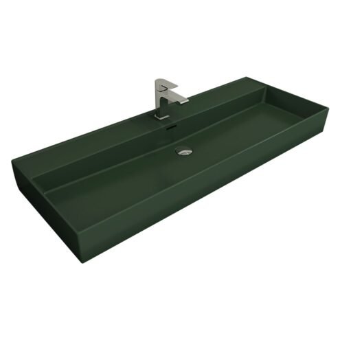 Bocchi Milano 120 cm Mat Yeşil Lavabo