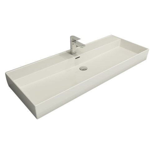 Bocchi Milano 120 cm Parlak Beyaz Lavabo