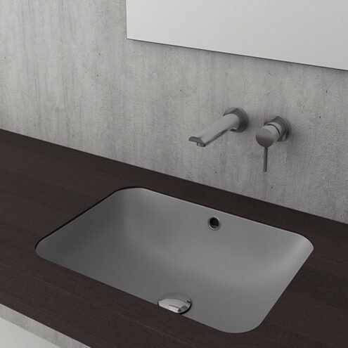 Bocchi Scala 55 cm Mat Gri Tezgah Altı Lavabo