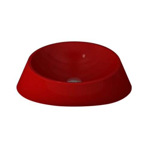 Bocchi Venezia 56 cm Parlak Kırmızı Çanak Lavabo
